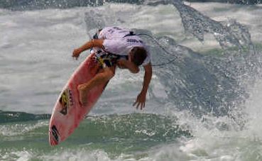 Confidence boost: Cabarita surfer Joel Ford launches into action during the opening round of the inovative Arnette Roulette series at Surfers Paradise on Saturday. Confidence boost: Cabarita surfer Joel Ford launches into action during the opening round of the inovative Arnette Roulette series at Surfers Paradise on Saturday.